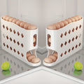Egg Dispenser Kitchen Organizer 4-Tier Auto-Rolling PP Rack for Refrigerator, Cabinet or Countertop