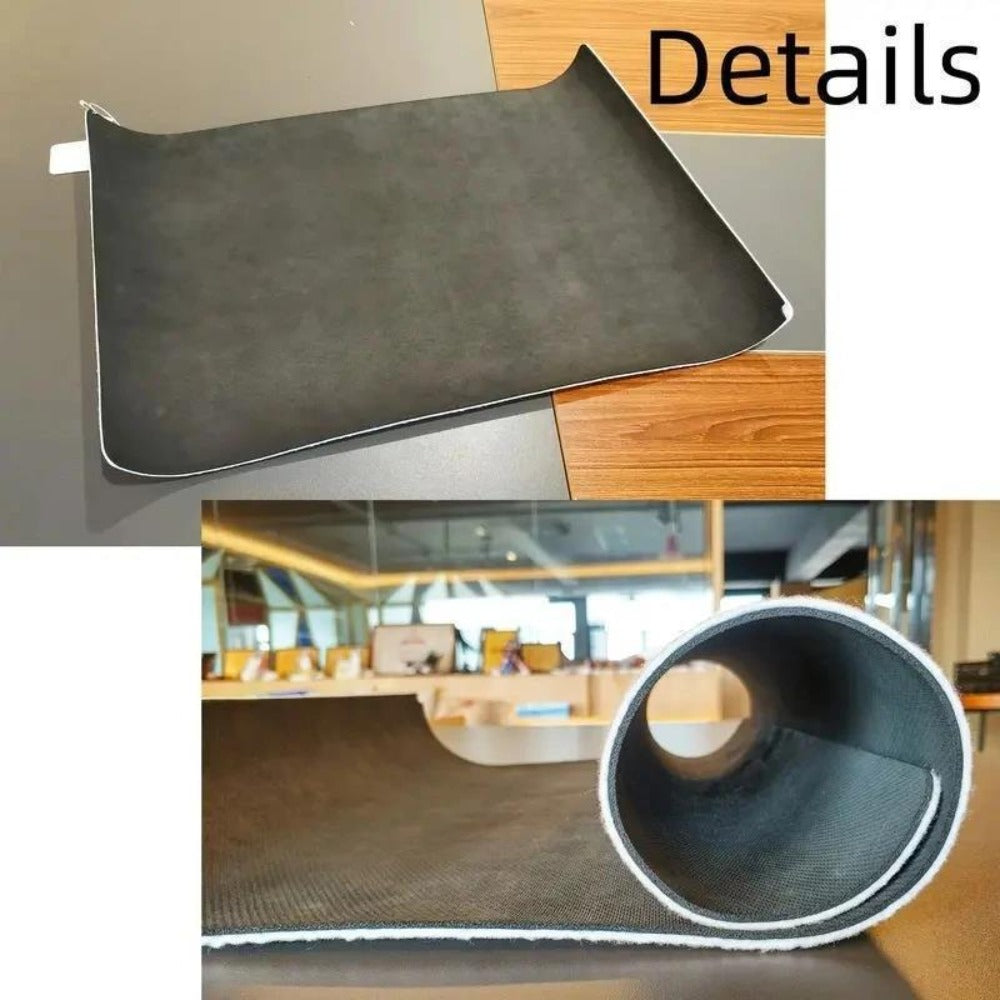 Black-and-White Cat Kitchen Floor Mat with Playful Pattern in 20 x 31 or 23.6 x 35.4-Inch Sizes