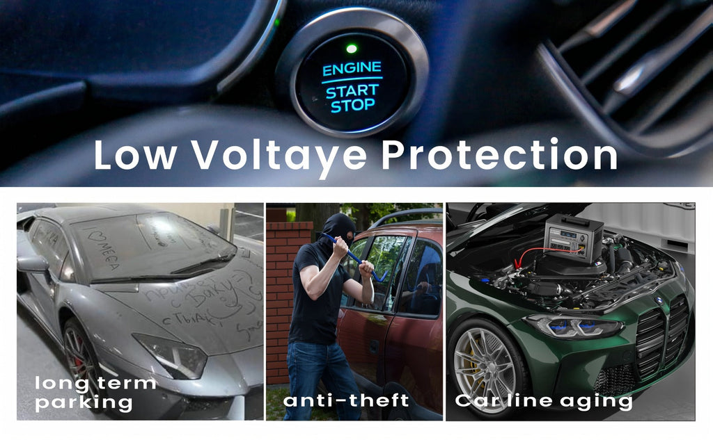 Car Battery Auto Power Off Switch with LED Voltage Display – 12V/24V Anti-Drain Protection, Low Voltage Alarm