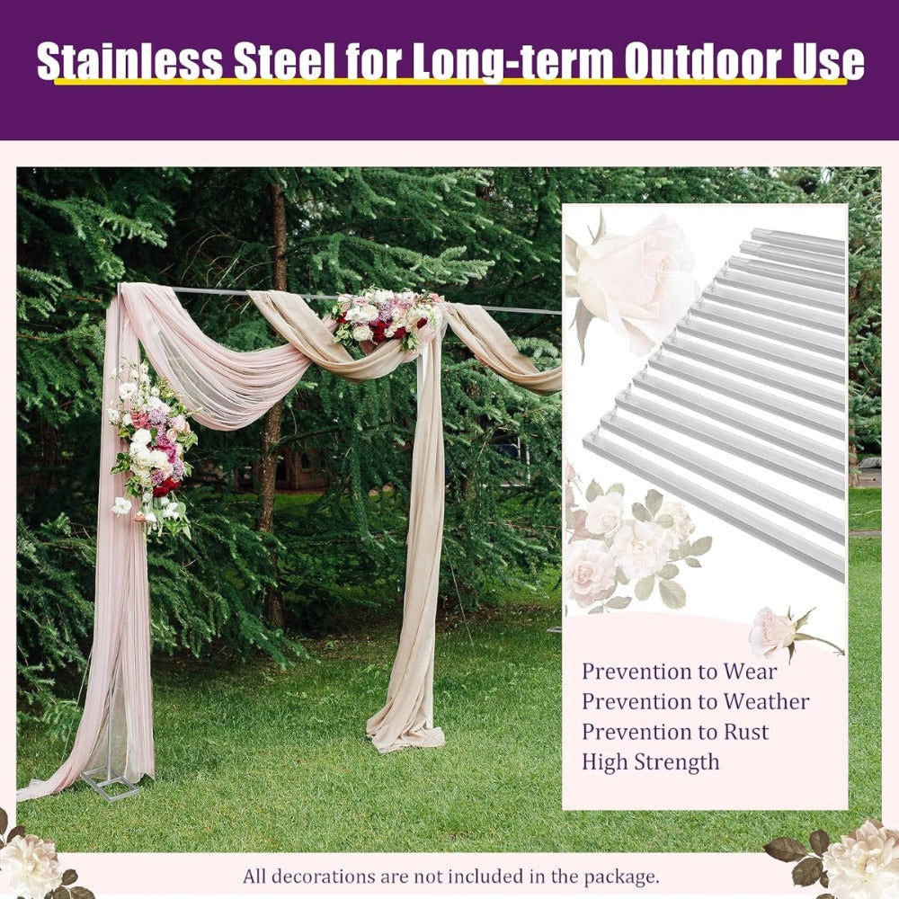 Backdrop Stand 10x20FT Wedding Arch Pipe Kit Square Metal Frame for Photography Party Baby Shower for an Everyday Personal Care Routine