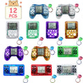 Party Favors Gaming Controller Keychains, 12-Piece Mini Backpack-Clip Set for Game-Themed Events