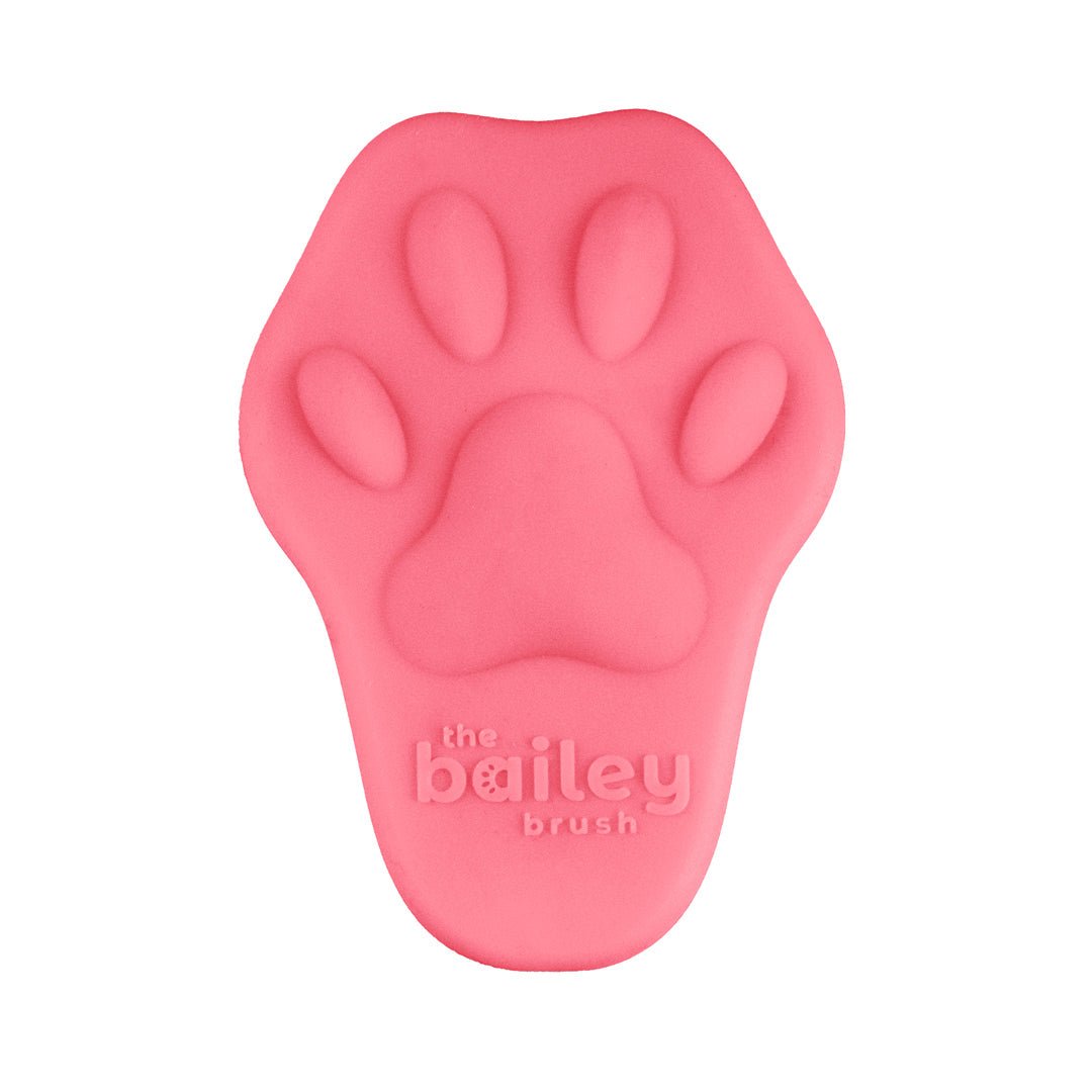 Silicone Cat Grooming Brush Tickled Ear Pink