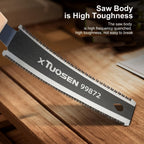 Japanese Pull Saw Set 3-Piece Double-Sided Hand Saw with Fine & Coarse Teeth Flush Cut Tenon Saw for an Everyday Personal Care Routine