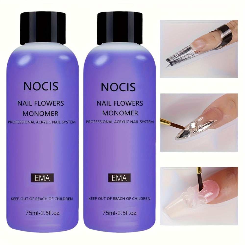 Odorless Acrylic Liquid Monomer Bulk Pack for Home and Salon Manicures, with the Listed Configuration