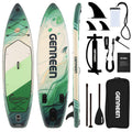 Adventure Touring SUP Board 11ft x 34'' Inflatable Paddle Board 400lbs Wide Stance Durable Lightweight ISUP Bundle Accessory Pack for Adults