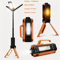 LED Camping Lantern with Tripod Stand, 6000/14500mAh Rechargeable Work Light, 10 Light Modes, 3 Height Adjustments