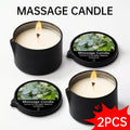 Black-Tin Massage Candle with Scent and Pack-Count Options for Spa, Pedicure and Body-Oil Use