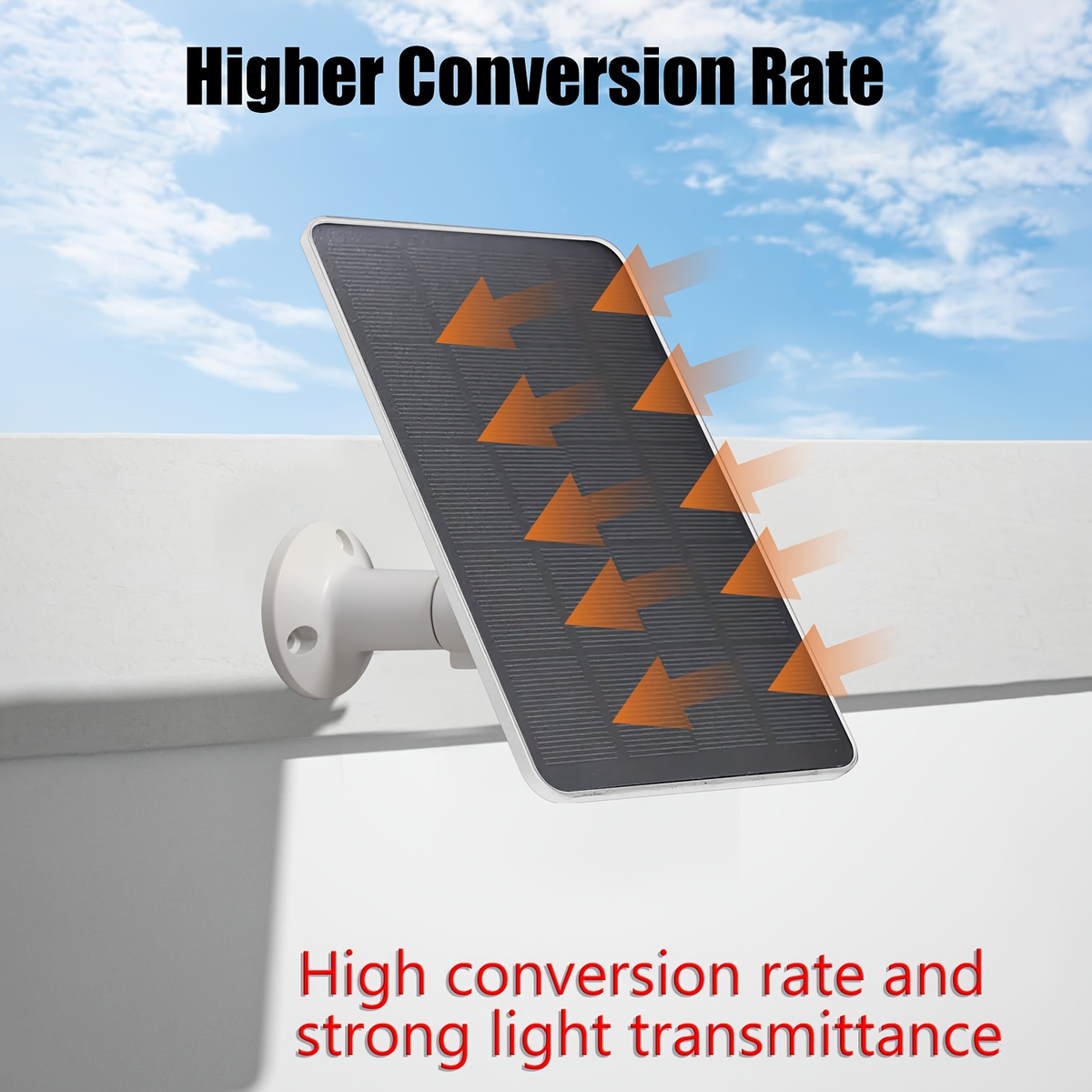 Solar Panel Charger for Security Camera 7W 360° Adjustable USB-C Micro USB Outdoor Continuous for an Everyday Personal Care Routine