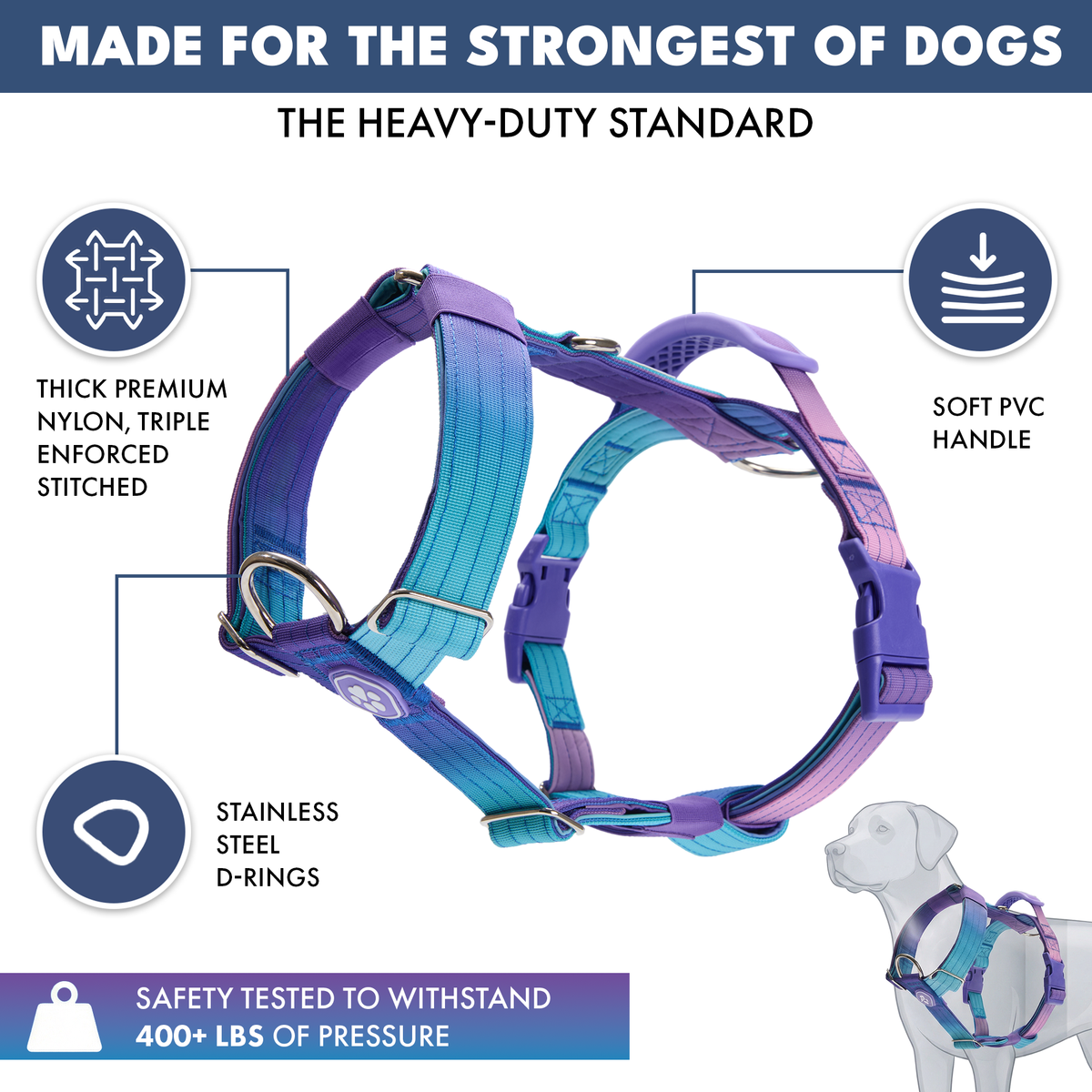 No-Pull Dog Harness Walking Set product image 2