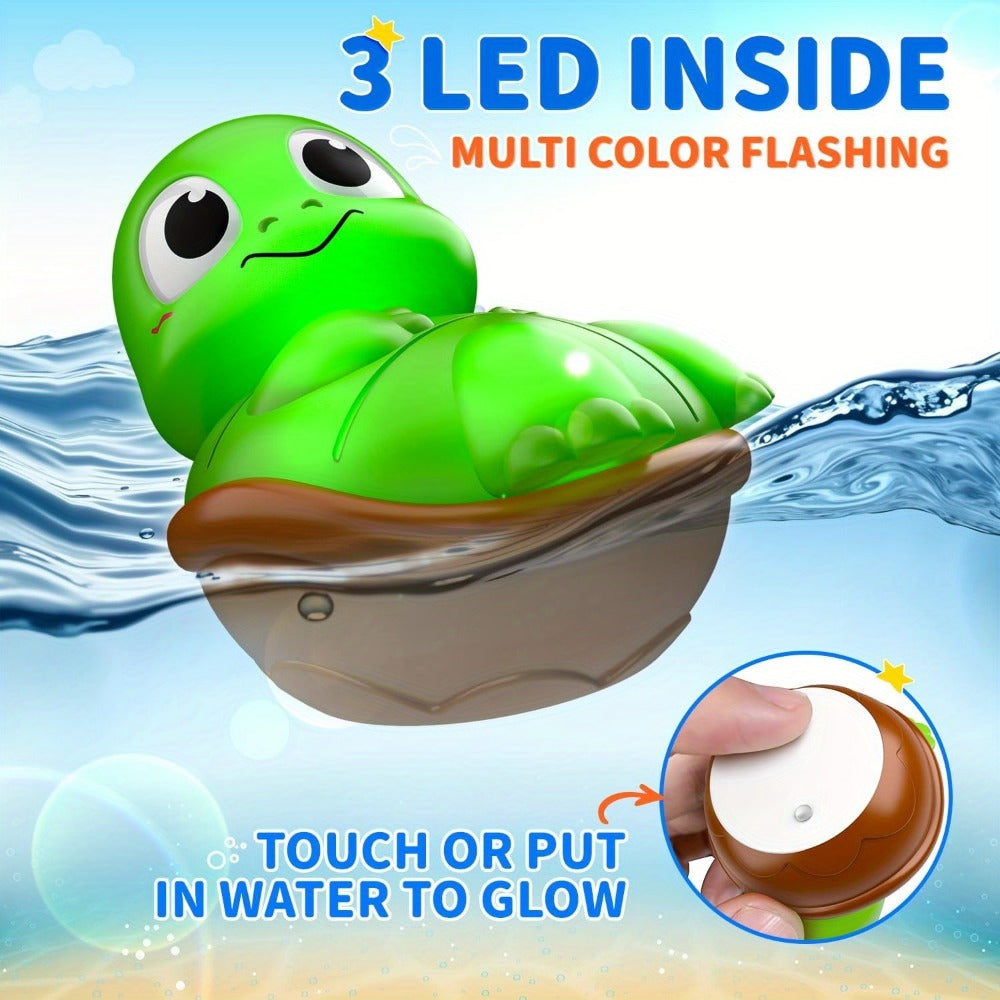Light-Up Ocean Animal Bath Toy Sets with Random 6, 8 or 10-Piece Checkout Assortments Pictured