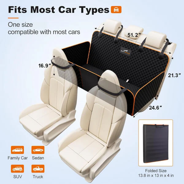 Hard-Bottom Dog Back-Seat Extender with Bed product image 15