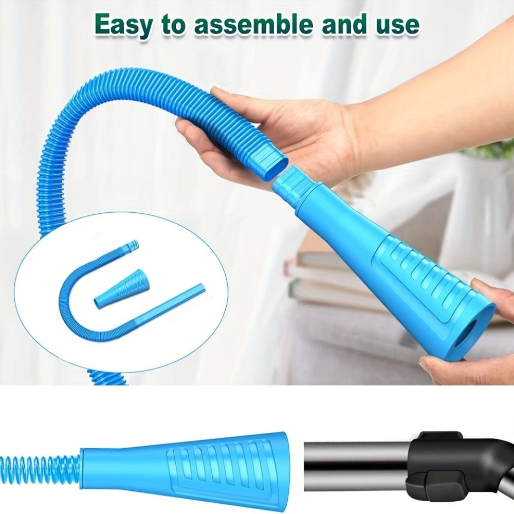 Dryer Vent Cleaner Kit 2pcs Vacuum Hose Attachment Replacement Parts Lint Trap Brush Flexible for Entryways, Bedrooms and Living Spaces