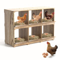 Chicken Nesting Box Wall Mount 4 Compartment Easy Egg Collection