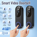166° Wide Angle Video Doorbell 720P 2.4G 5G Dual-Band WiFi, Color Night Vision, AI Vehicle & Person Detection