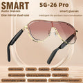 Stereo Smart Audio Glasses Touch Control Intelligent Noise Reduction Type-C Rechargeable for an Everyday Personal Care Routine