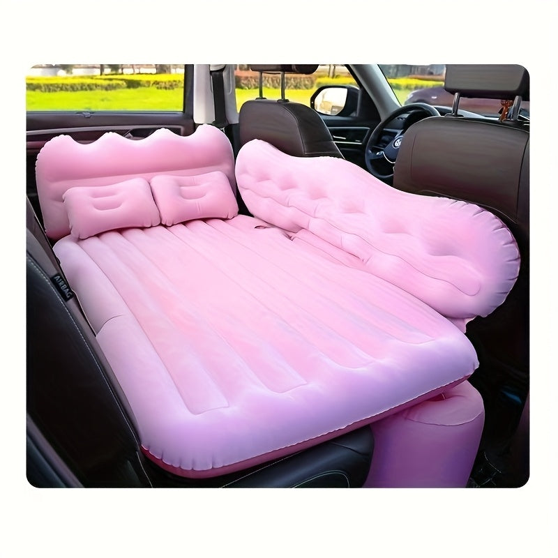 SUV Back-Seat Inflatable Mattress with Electric Pump, Storage Bag and Repair Kit in Four Colors
