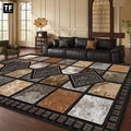 Area Rug for Bedroom, 56x80 Marble Tile Print with Soft Surface for Living Room, Bedroom or Covered Patio