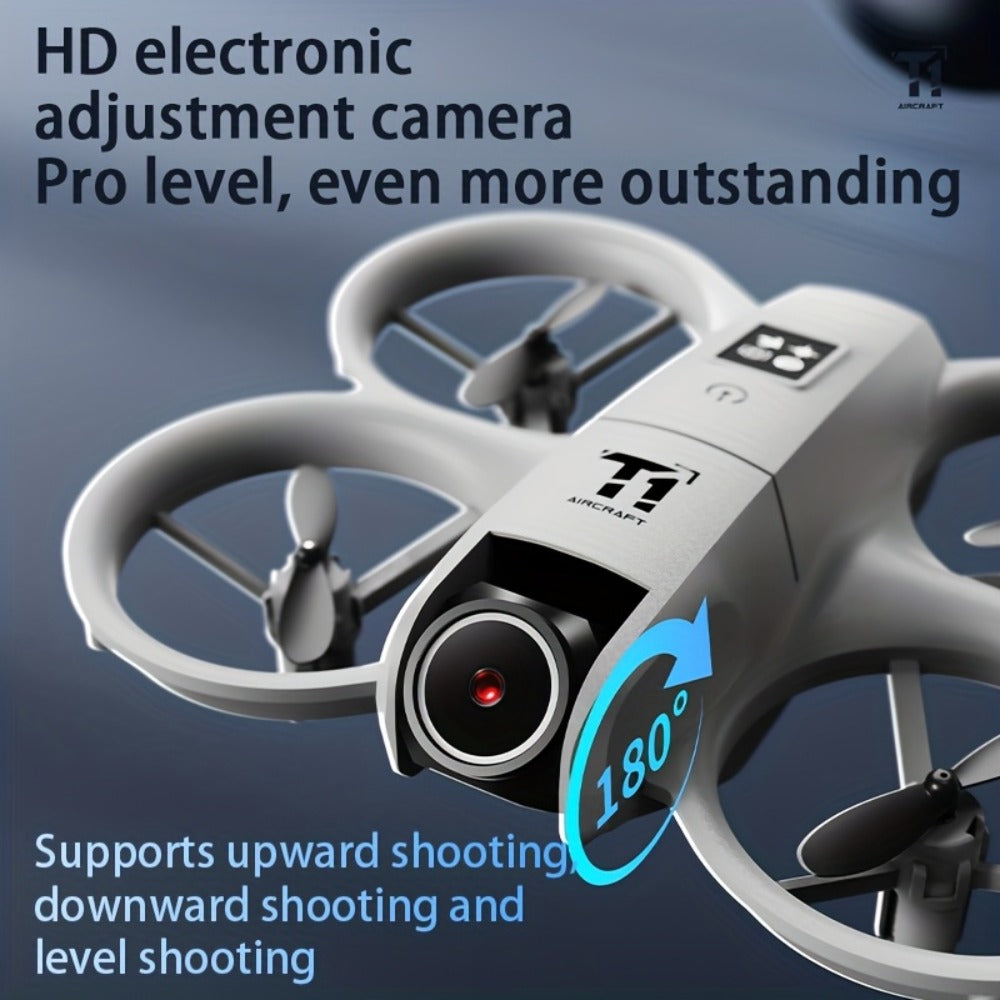 180° Rotating Dual Camera Drone Optical Flow Positioning Gyroscope Stabilization 360° Roll One-Button Takeoff Landing Calibration