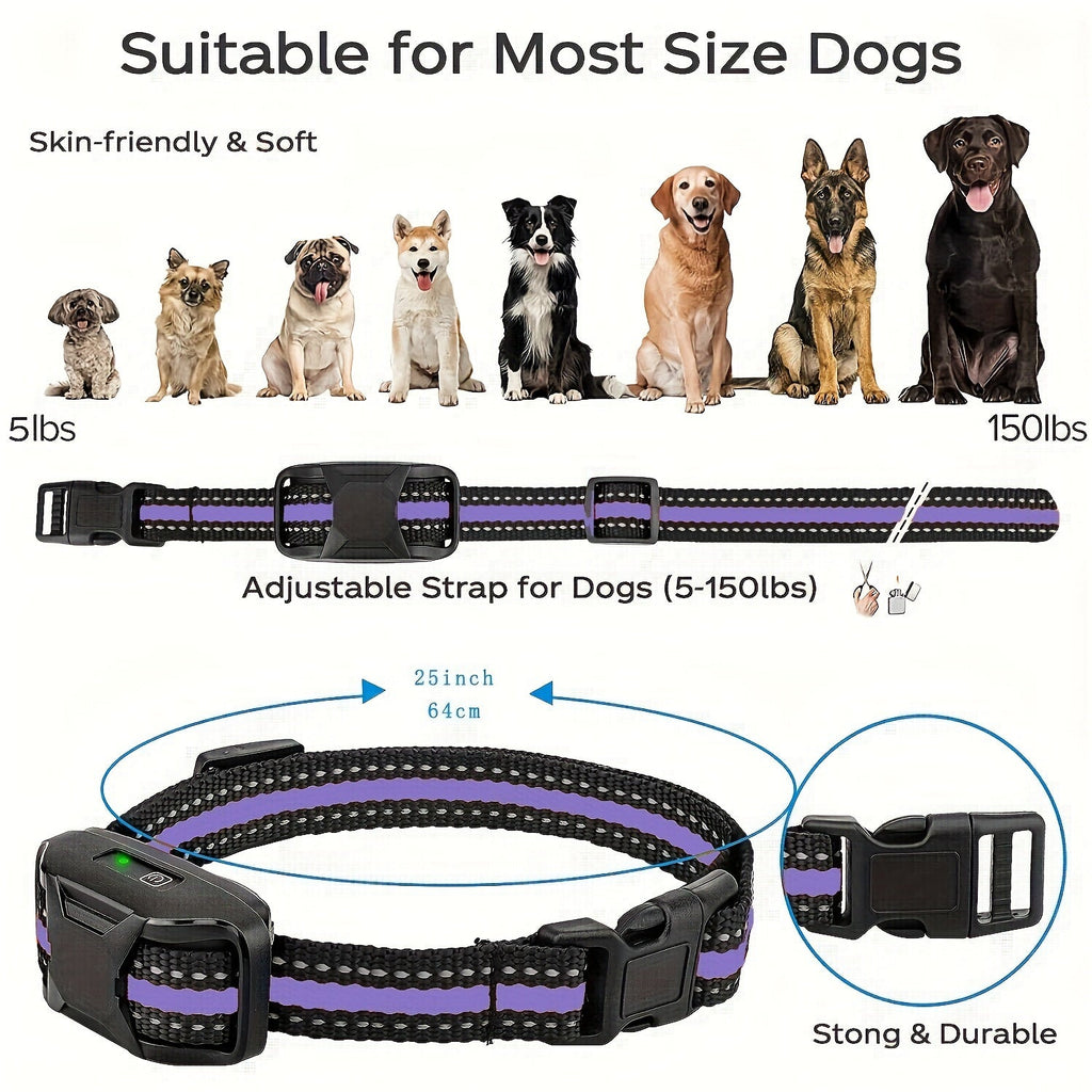 Dog Training Collar with Remote 3300ft Range – Rechargeable E-Collar with Vibration, Static & Beep Modes | Adjustable Nylon Strap