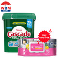 Cascade Total Clean Shine Boost ActionPacs Dishwasher Detergent 92 Count Fresh Scent 9-in-1 for Entryways, Bedrooms and Living Spaces