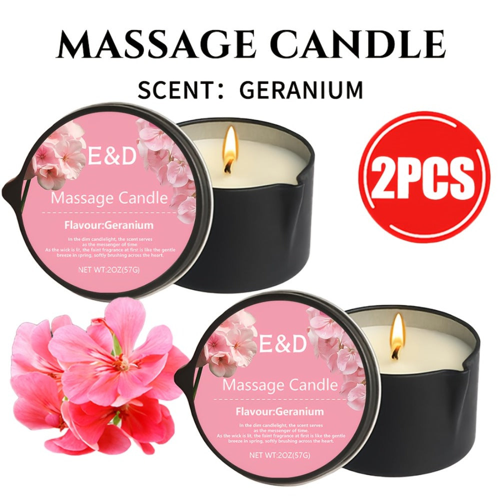 Luxury Soy Wax Candle 2-in-1 Massage Body Oil Essential Oil 20+ Scents 1pc 2pcs 6pcs Warm Moisturizing Lotion Spa Nail Salon Wedding