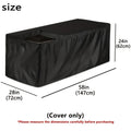 Deck Box Cover Heavy Duty Waterproof | Outdoor Storage Cabinet Patio