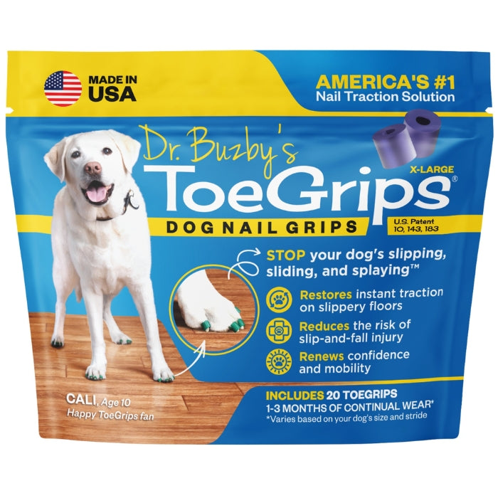 Dog Nail Grips for Floor Traction, XL (Purple)