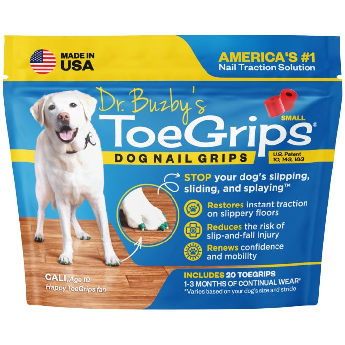 Dog Nail Grips for Floor Traction, S (Red)