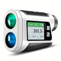 Laser Rangefinder 1000m for Golf & Hunting – Slope Compensation, Flag Lock Vibration, 6x Magnification, USB Rechargeable