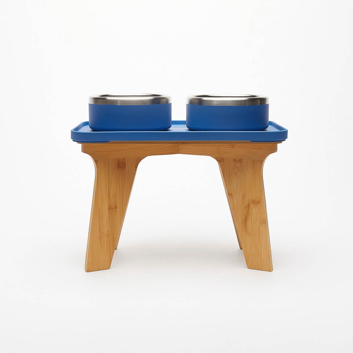 Elevated Pet Slow Feeder and Bowl Set Cobalt (Dark Blue) / Medium (2-3 Cups) / 12 inches