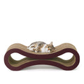 Cat Scratcher Lounger Large Infinity Reversible Cardboard Scratching Pad Board for Indoor Cats, 5-Layer High-Density Cat Scratch Bed