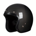 Motorcycle Helmet 3/4 Open-Face Design in Six Graphic Styles, S-XL Sizes with Front Snap Hardware and Padded Liner