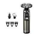Rotary Shaver for Men 3-in-1 Cordless Rechargeable Electric Razor - Floating Head Wet Dry Shaver