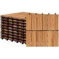 Wood-Look Interlocking Deck Tiles in 10- or 27-Piece Packs with Natural, Brown or Black Options