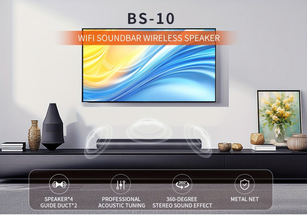 4D Surround Sound Subwoofer Speaker, Wireless & Wired, USB Plug & Play, Party Speaker for Laptop