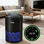 Air Purifier with H13 True HEPA Filter, 25dB Mode, Scent Diffuser and Black or White Finish