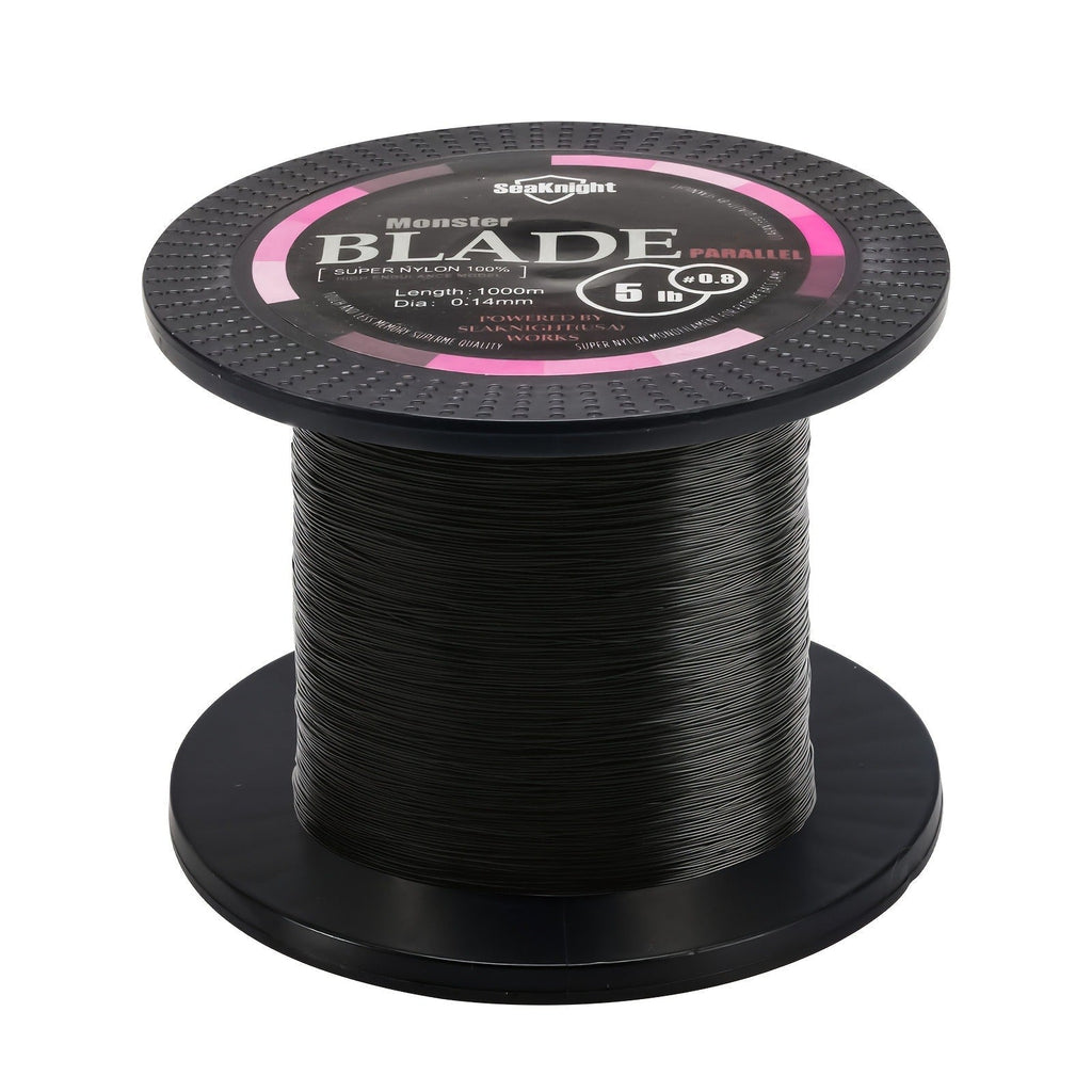 Monofilament Fishing Line 1000M / 1093Yds – Nylon Mono Line for Freshwater & Saltwater, 2-35LB, Black & White