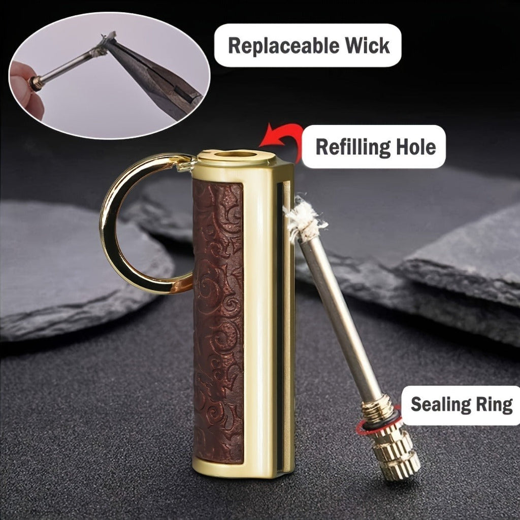 Permanent Match Fire Starter Set 4pcs, 10000-Strike Flint Metal Match Lighter with Keychain, Emergency Survival Fire Starter Kit for Outdoor