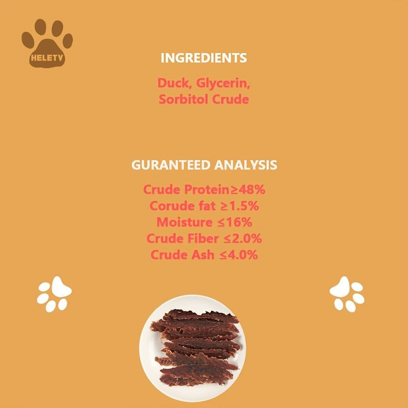 Dog Treats Duck Jerky Bundle with Bite, Duo and Mixed Chew Choices in Five Retained Pack Options