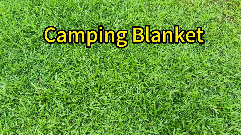 Puffy Camping Blanket Foldable Lightweight Water Resistant with 3D Eye Mask – DWR Coated Outdoor Blanket for Camping, Hiking, Travel, Beach