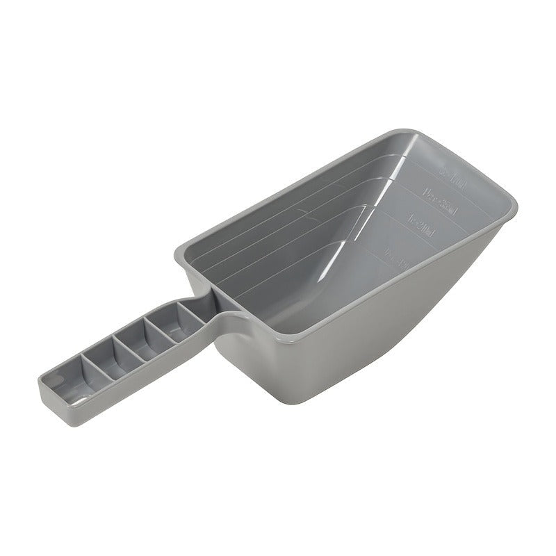 30QT and 10QT Stacking Pet Food Bin Set with Long Scoop, Front Latch and Removable Caster Wheels