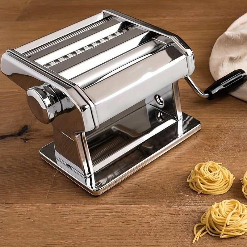 Pasta Maker Machine Manual 9 Adjustable Thickness Settings Stainless Steel Pasta & Noodle for Home Cooking, Dining and Outdoor Meals