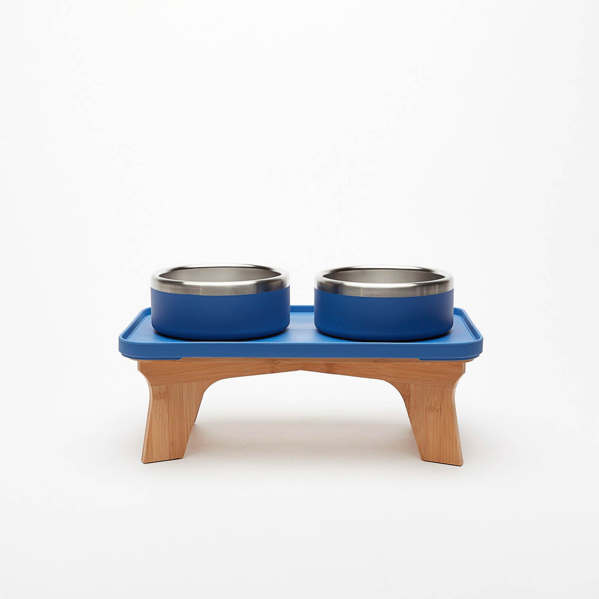Elevated Pet Slow Feeder and Bowl Set Cobalt (Dark Blue) / Small (1-2 Cups) / 6 inches