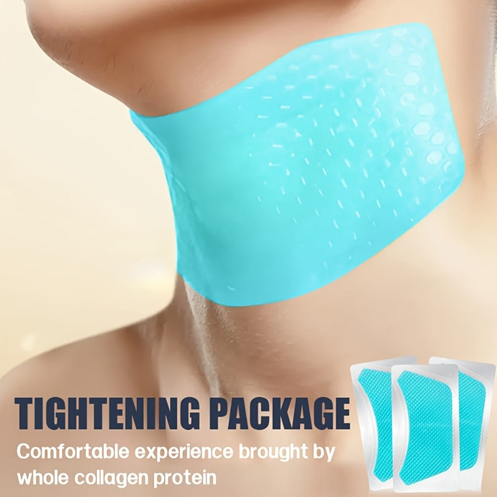 Neck Mask Patch 5pcs & Lifting, Bio Collagen, Bee Venom & 4-in-1 Retinol Gel Patch, Reduces Wrinkles & Sagging