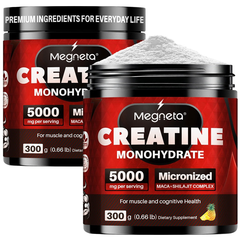Creatine Monohydrate Powder 5000mg Per Serving - Pineapple Flavor, No Artificial Sweeteners - Strength