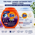 Tide Pods Laundry Detergent Pacs Bundle 84ct - Fresh Meadows 42ct + Free & Gentle 42ct, 3-in-1 Formula Stain Remover Color Protector