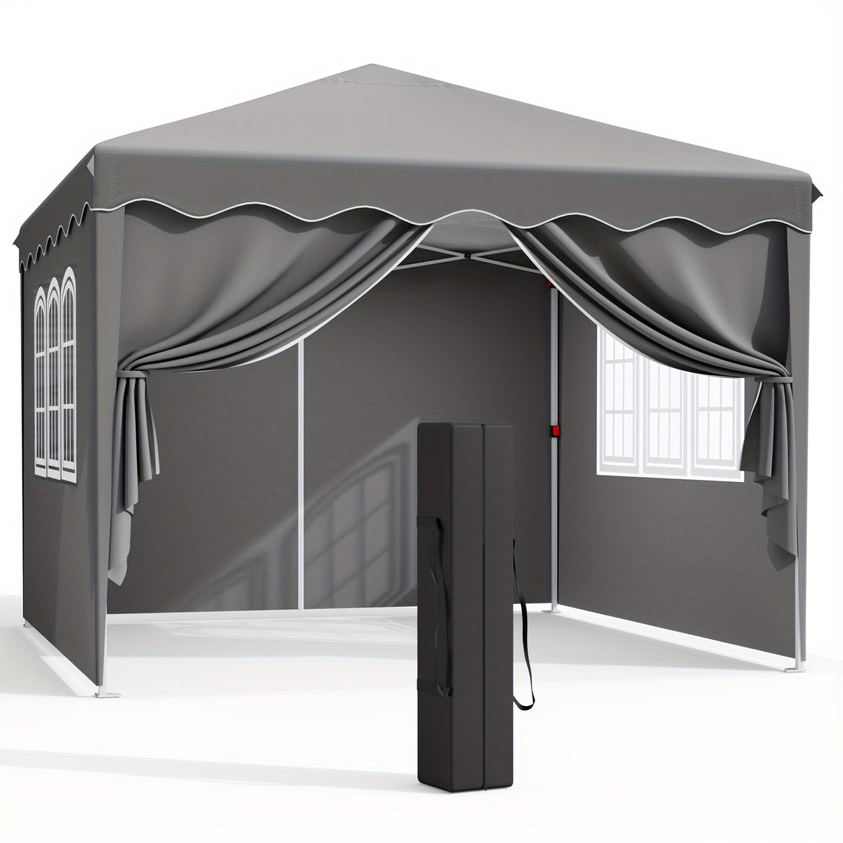 Pop Up Canopy Tent with Sidewalls, Outdoor Party Wedding Backyard for Garden, Patio and Yard Use
