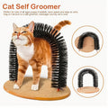 Cat Arch Self-Grooming Toy with Massage Bristles – Interactive Scratch & Groom Station for Cats and Kittens, Stimulating Rubbing Arch