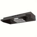 Range Hood 30 Inch Under Cabinet, Ducted & Ductless Convertible Kitchen Vent Hood with LED Light & 2-Speed Exhaust Fan