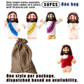 Bulk Mini Jesus Statue Set 50/100/150pcs – Religious Figurine Decorations 5 Assorted Colors, Vase Filler Home Decor Party Favors Christian